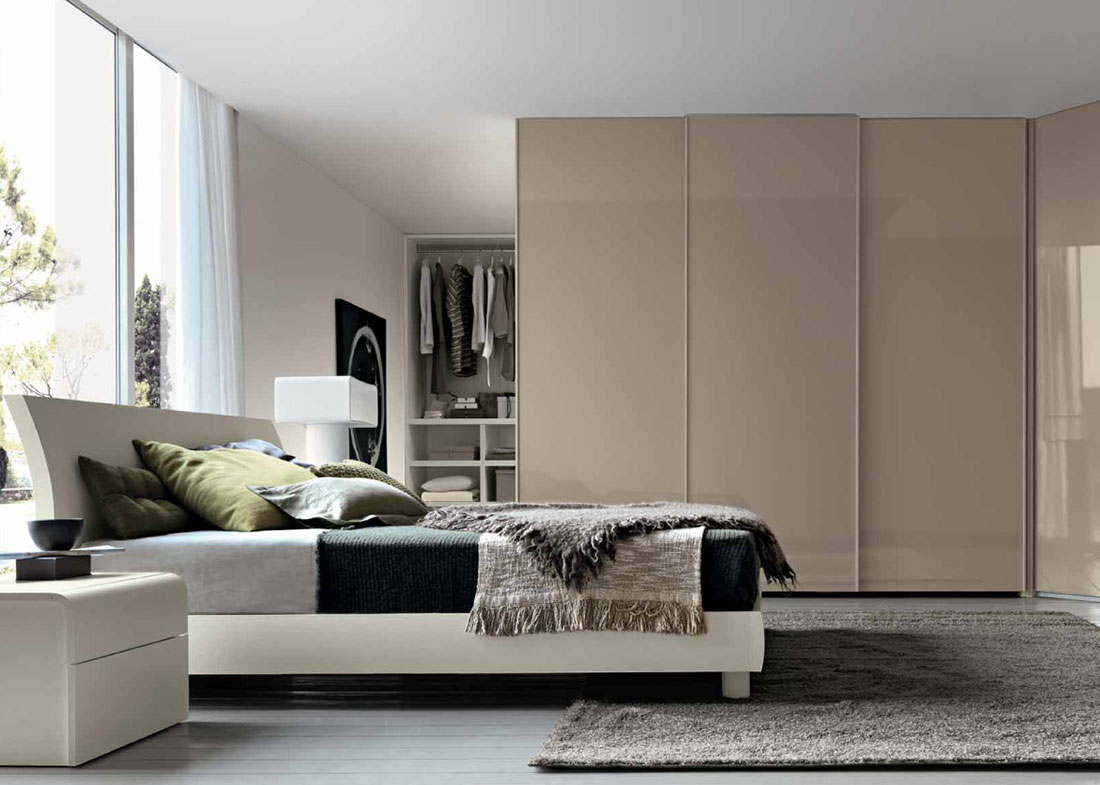 Camere da letto moderne bianche e argento: camere da letto ...